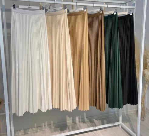 Pleated Long Skirts